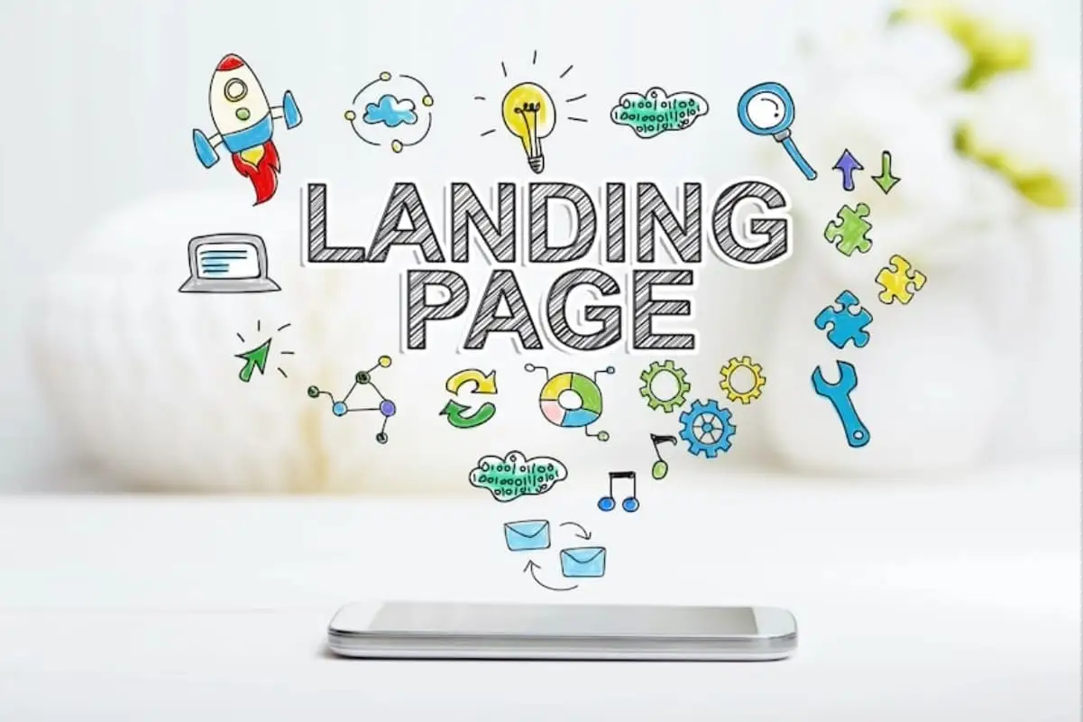 Design de landing page professionnelle pour site web optimisé SEO